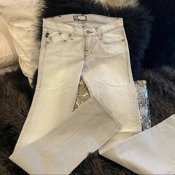 Vintage Rock & Republic straight jean bling pockets gray - Picture 3 of 6